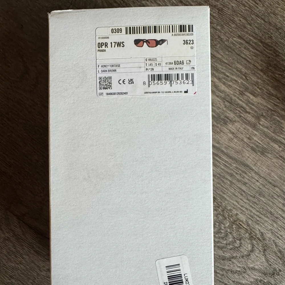 Prada Tortoise/Dark Brown Sunglasses, NEW